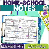 Daily Parent Communication Notes for Special Education - K