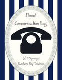 Parent Communication Phone Log (special education, counsel