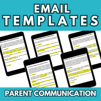 Preview of Parent Communication | Plug n Play Email Templates