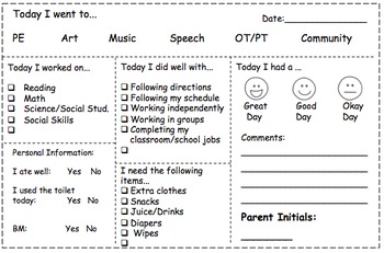 Preview of Parent Communication Printable Log (FREE & EDITABLE!)