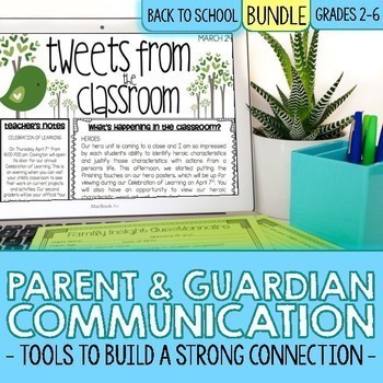 Preview of Parent Communication Tools to Build Classroom Community | BUNDLE