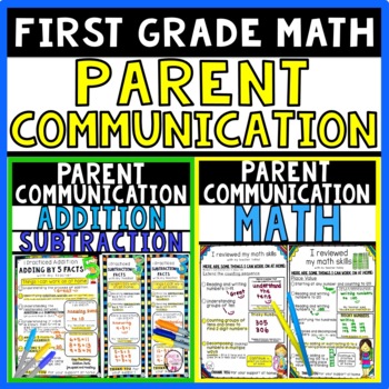 Preview of Parent Communication for First Grade Math Assessments