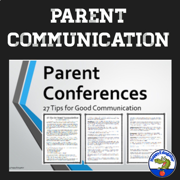 Preview of Parent Conference - 27 Tips for Good Communication with Notes and Action Planner