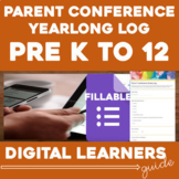 Parent Conference Academic/Behaviour/IEP Notes Log Google 