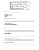 Parent Conference Form