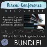 Parent Conference Forms: Support, Enrichment, and Documentation