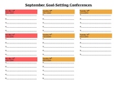Parent Conference Meeting Template