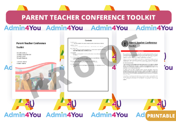 Preview of Parent Conference Toolkit