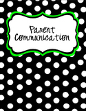 Parent Contact Binder Cover & Contact Forms