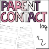 Parent Contact Communication Log