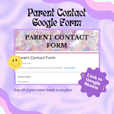 Parent Contact Google Form
