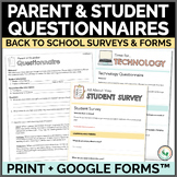 Parent Contact Information Sheet & Back to School Night Pa