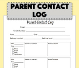 Parent Contact Log