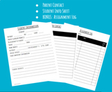 Parent Contact, Student Info Sheet, BONUS: Remote Assignment Log