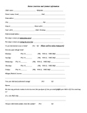 Parent Contact and Interview Form
