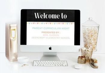 Preview of Parent Curriculum Night Powerpoint Presentation Template