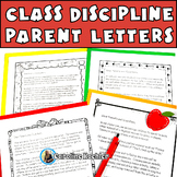 Behavior Letter to Parents Editable Classroom Discipline M