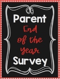Parent End of the Year Survey!