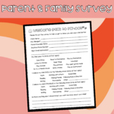 Parent/Family Survey
