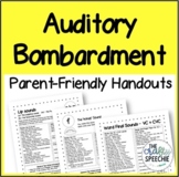 Parent-Friendly Auditory Bombardment Handouts (Speech Soun