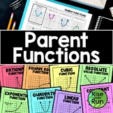 Parent Function Transformations & Reference Poster Pack