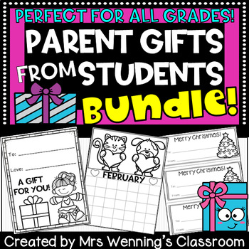 Preview of Parent Gift Bundle! Parent and Guardian Gifts from Students! Differentiated!