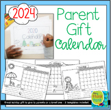 Parent Gift Calendar 2024 | Coloring Pages | FREE Yearly Updates