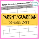 Parent Communication Log Form