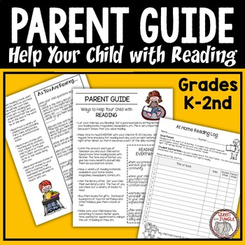 Preview of Reading At Home Parent Guide and Reading Log - Grades K-2nd