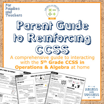 Preview of Parent Guide to Reinforcing CCSS Math: OA, Grade 5