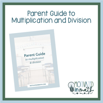Preview of Parent Guide to Multiplication and Division