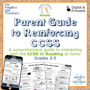 Preview of Parent Guide: Reinforcing CCSS Reading: 3-5 | Digital | English & Spanish