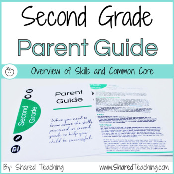 Preview of Second Grade Parent Guide with Skills Expectations and Common Core Explained