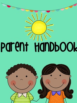 Preview of Parent Handbook For Beginning of the Year