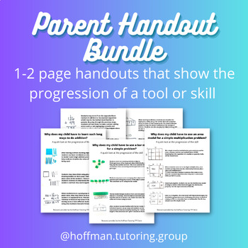 Preview of Parent Handout Bundle - Progression Explanations