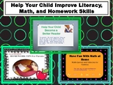 Parent Handout: Help Your Child Improve Literacy, Math and