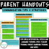 Parent Handouts Communication Tips & Strategies