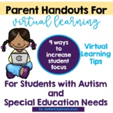 Autism Parent Handouts - Increasing Focus of Students with Autism