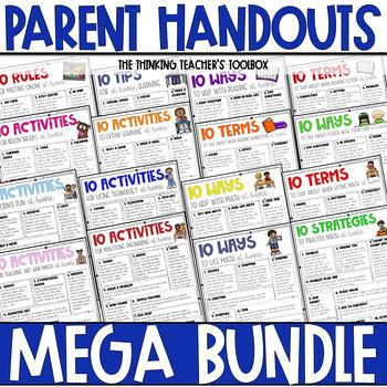 Preview of Parent Handouts Mega Bundle