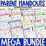 Parent Handouts Mega Bundle