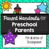 Parent Handouts for Preschool Parents