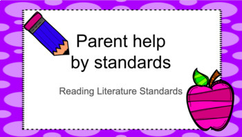 Preview of Parent Help by Standards (Reading Literature)