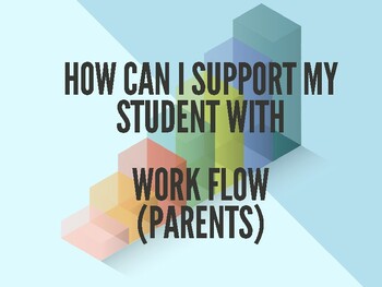 Preview of Parent - Help your student to get work done! Productivity! Check off To-Do's!