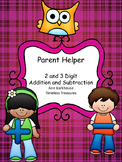 Parent Helper 2 and 3 Digit Addition and Subtraction