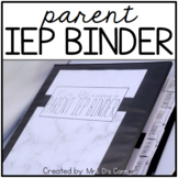 Parent IEP Binder | Editable (Black and White) IEP Compani