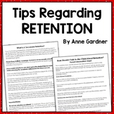 FREE What Is A Successful Retention? Parents: How To Discu