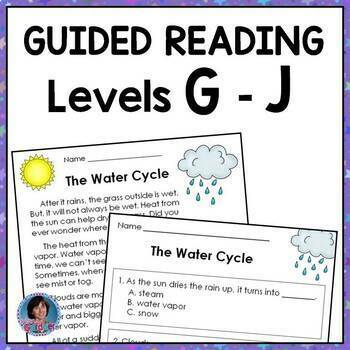 Preview of Reading Comprehension Passages School Access Digital Guided Reading Levels G - J