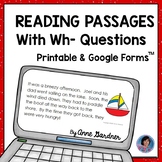 For Google Classroom™ Distance Learning: Reading Comprehen
