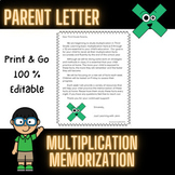 Parent Letter Multiplication 