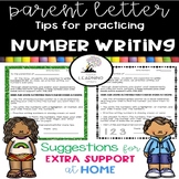 Parent Letter ~ Writing Numbers